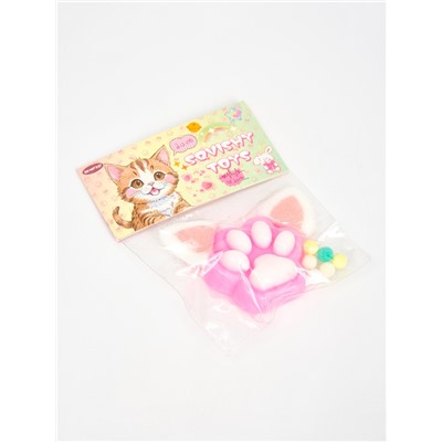 Сквиш антистресс - игрушка «Лапка с ушками»