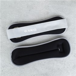 Утяжелители для рук и ног Woohooo FitLimbs II / W0.5-0.5BL / набор 2 шт / 1 кг 05 х 0,5 / наполнитель песок / черный/уп 25/