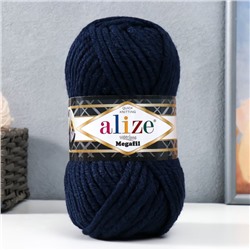 Пряжа для вязания спицами, крючком ALIZE, Superlana megafil, 25% шерсть, 75% акрил, 55 м/100 г, (58)