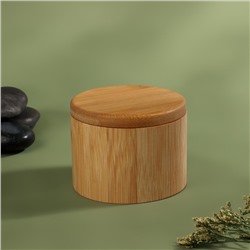 Органайзер для хранения «BAMBOO», с раздвижной крышкой, d 9 × 7 см, цвет коричневый