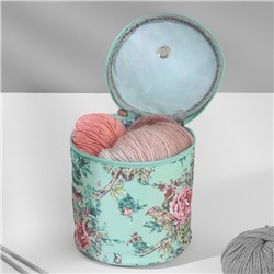 Сумка-футляр «Розы», 1 люверс, d=14×14.5 см, разноцветная