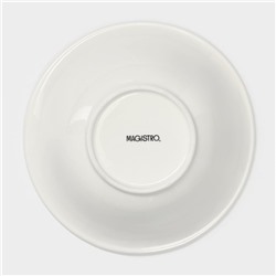 Тарелка глубокая Magistro Rodos, 650 мл, 18×6 см, фарфор, белая