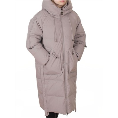 6615 BEIGE Пальто зимнее женское (200 гр. холлофайбер)
