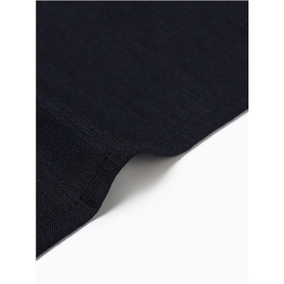 Набор салфеток с декоративными кольцами «Этель» Dark, 40×40 см - 2 шт., 100% лён, чёрный