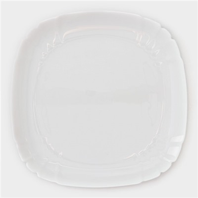 Тарелки Luminarc Lotusia, d= 25,5 см, подстановочные, стеклокерамика, набор 6 шт, белые