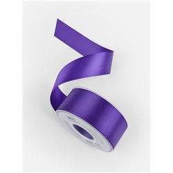Лента атласная TEIRA, двухсторонняя, 38 мм, 25±1 м, фиолетовая №0470