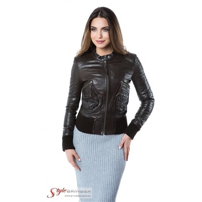 Куртка кожаная ARBEX F125 brown