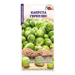 Семена Капуста брюссельская «Геркулес», 0.3 г, позднеспелая, морозостойкая, «Золотая Сотка Алтая»