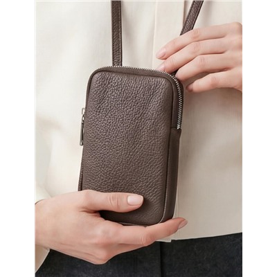 Женская кожаная сумка Richet 3113LN 804 Коричневый