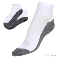 Носки женские р. 36-40 / NA101 / белые/серые / ОДНА ПАРА