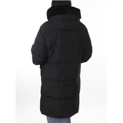 6093 BLACK Куртка зимняя женская оверсайз (200 гр. холлофайбер)
