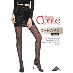 CONTE SAHARA Колготки женские с анималистичным ажурным переплетением