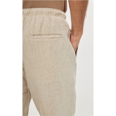 Брюки лен P411-0865 natural linen