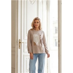 Лонгслив свобоного кроя