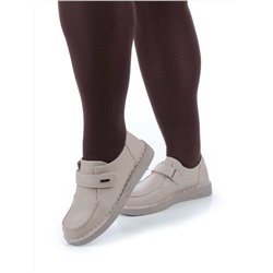 01-7581-5 BEIGE Ботинки демисезонные женские (натуральная кожа)