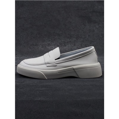 03-YD122-2 LT. BEIGE Лоферы женские (натуральная кожа)