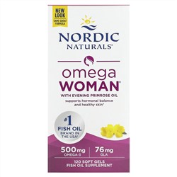Nordic Naturals, Omega Woman, с маслом примулы вечерней, 120 капсул