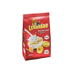 «Leonardo», готовый завтрак «Колечки с мёдом», 400 г