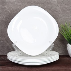 Столовый набор 13 предметов квадратный Sq13 86575 (WHITE) (уп 2)
