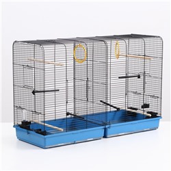 Клетка пролётная 4 яруса, 100×37×65 см, микс цветов