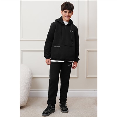 Теплый детский костюм из футера трехнитки с начесом Happyfox