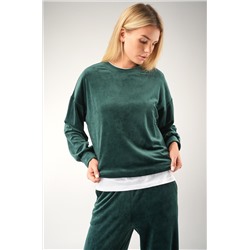 Женский велюровый костюм оверсайз Happyfox