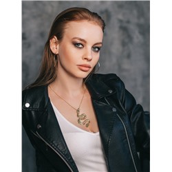 Кулон «Дракон» извивающийся, цвет золото, L=46 см