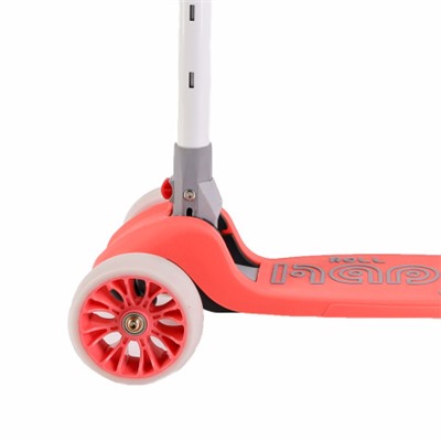 Самокат 3-х колесный SCOOTER Roll midi / HL-817 /уп 10/ розовый