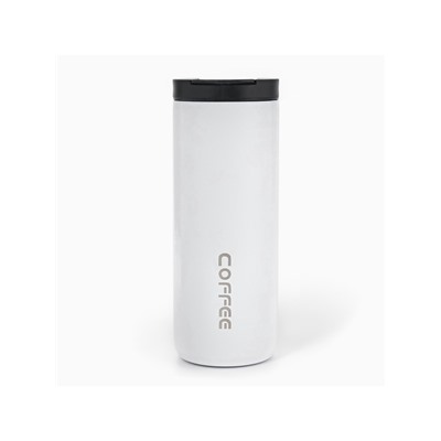 Термокружка, 500 мл, Coffee, сохраняет тепло 8 ч, белая