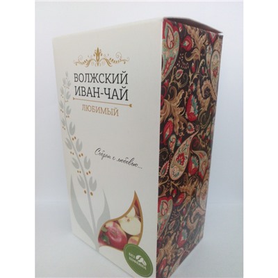 ВОЛЖСКИЙ Иван-Чай листовой ферментированный, сбор "ЛЮБИМЫЙ",60 гр. коробка
