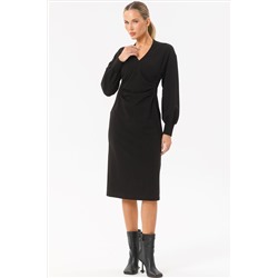 Платье чёрное из футера