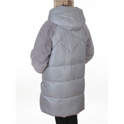 8368 GRAY Куртка зимняя женская (200 гр. холлофайбер)
