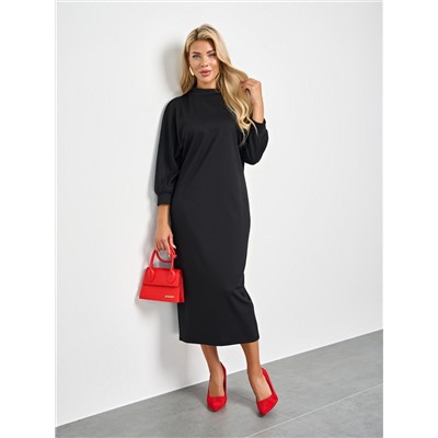 Платье чёрное трикотажное