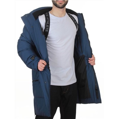 6591 BLUE Куртка мужская зимняя (200 гр. холлофайбер)
