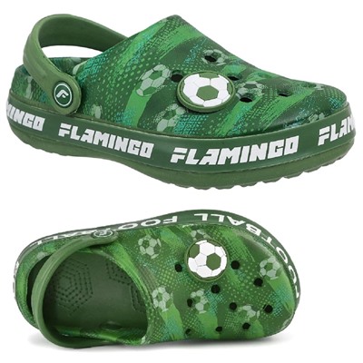 Кроксы Flamingo 221с-ф9-3146 зел ( 3,0)