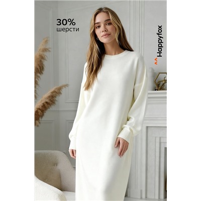 Женское удлиненное платье-свитер Happyfox