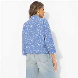 Блуза, освежающая образ, Твой личный тренд (небесная)