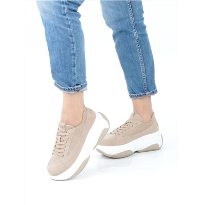 05-A9000-3 DK. BEIGE Кроссовки женские (натуральная замша)