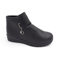 Ботинки на меху В27-1 черные