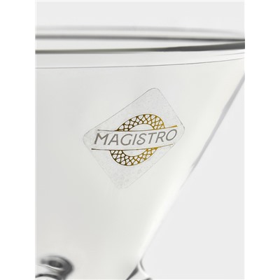 Бокал для мартини Magistro «Медуза», 130 мл, 9×12.5 см, стекло, прозрачный