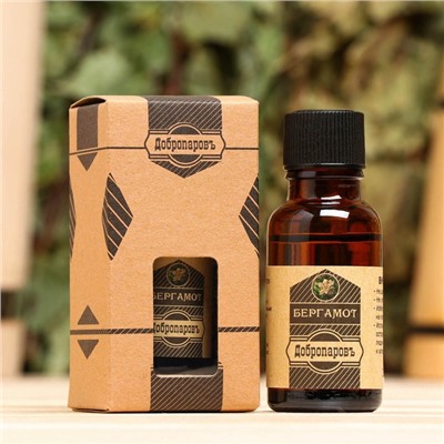 Масло эфирное «Бергамот» 20 мл, крафт, Добропаровъ