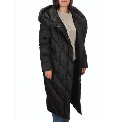 21-381 BLACK Пальто зимнее женское (200 гр. тинсулейт)