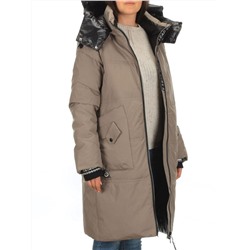 9716 DK. BEIGE Куртка зимняя женская (200 гр. холлофайбера)