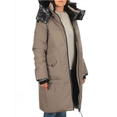 9716 DK. BEIGE Куртка зимняя женская (200 гр. холлофайбера)