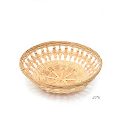 Корзина плетеная 26x8 см / GN295-2 /уп 400/без ручек