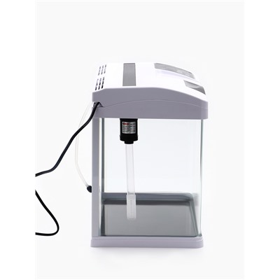 Аквариум SeaStar HX-319F в комплекте: LED-лампа, фильтр, 18 л, белый