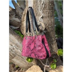 Ab. Zapatos 3106-8 magenta+PELLE serpiente 1019 FUXIA АКЦИЯ