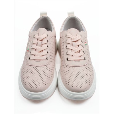 03-YH324-4 PINK Полуботинки летние женские (натуральная кожа)