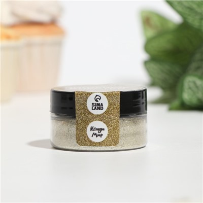 Блёстки пищевые КондиМир малой фракции, золото, 5 г