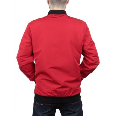 EM25056-2 RED Куртка-бомбер мужская демисезонная (100 гр. синтепон)
